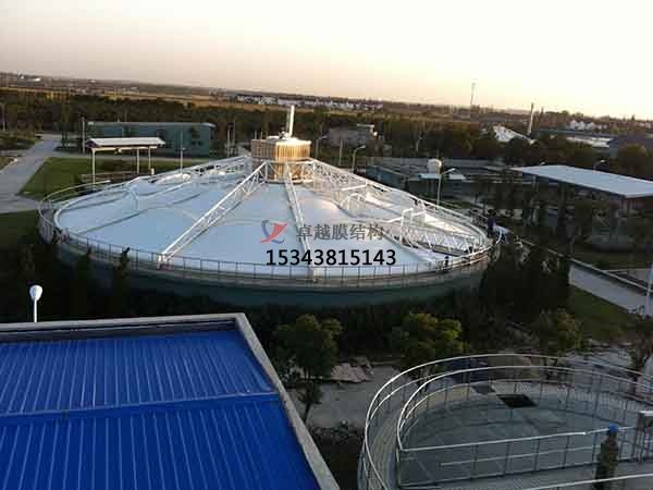 十堰市污水池反封閉罩棚設(shè)計(jì)施工、案例圖片 ?